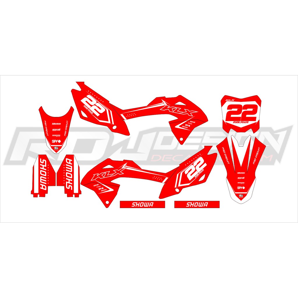 DECAL STICKER KLX 150 BF (009) DEKAL STIKER KLX G/SE/EXTREME/NEW 2016 2017 2018 2019 2020 2021 2022 