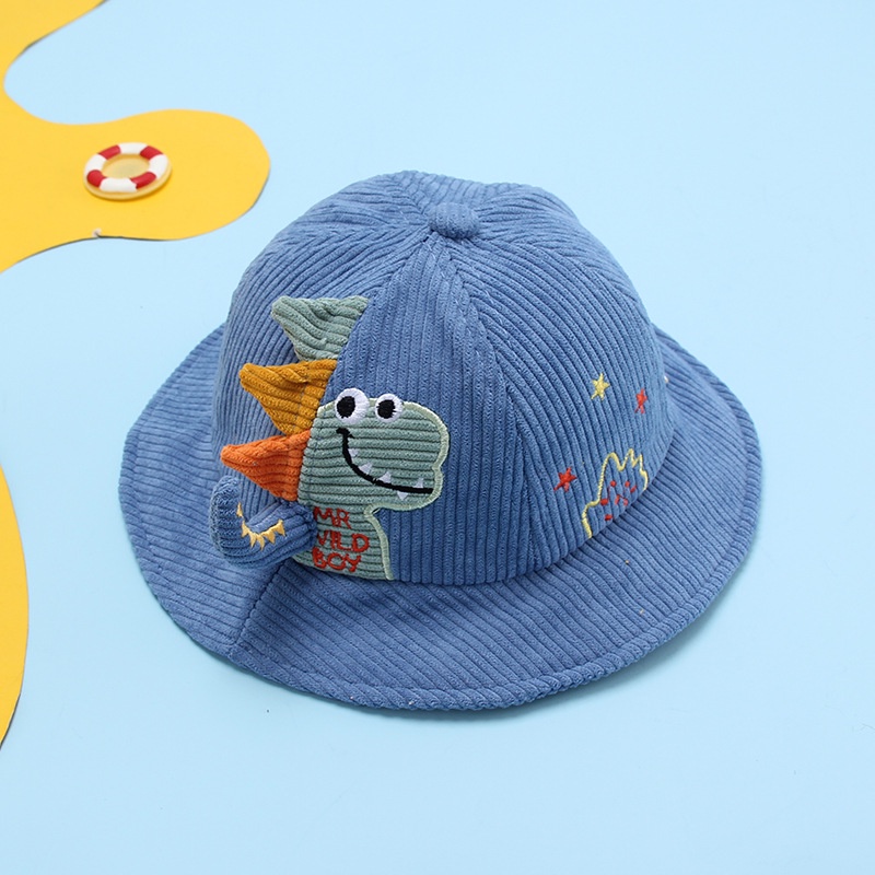 Topi Bucket Bayi Topi Anak Bayi Import Victori Fashion Baby Bucket Hat-Bond Biru
