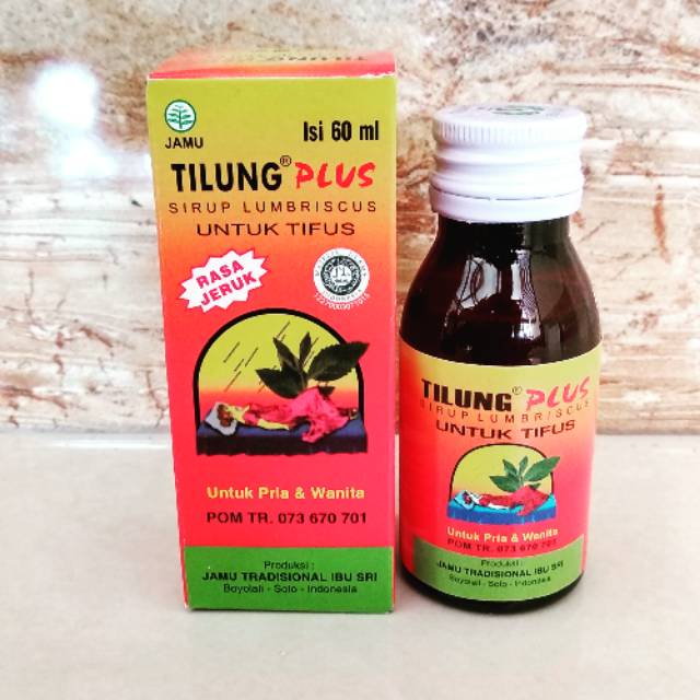 Tilung/anfivus sirup rasa jeruk (obat tipes)