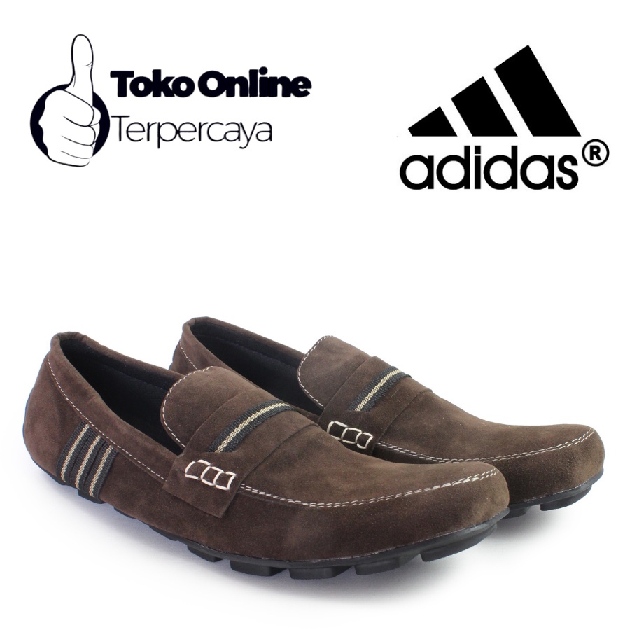 BIG SALE Sepatu Selop Pria Adidas Uno Moccasin Slip on Kasual Trendy Santai Pesta