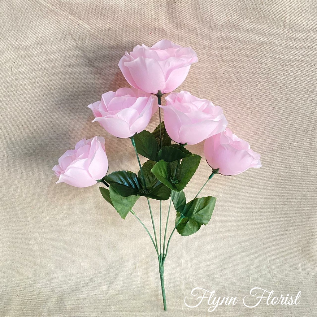 Bunga Mawar Rose Mangkok X5 (satuan) Bunga Artificial / Bunga Plastik / Bunga Dekorasi / Pernikahan-4