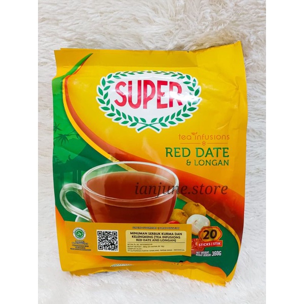 

Super Instant Red Date dan Longan Tea / Angco Teh isi 20 Sachet / Ang Co Teh / Red