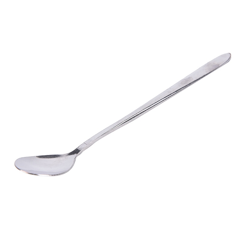 {LUCKID}16cm Long Handle Stainless Steel Tea Coffee Spoons Ice Cream Cutlery