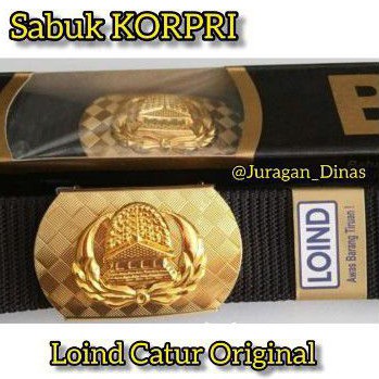 GESPER IKAT PINGGANG PDH SABUK KORPRI PNS LOIND CATUR ORIGINAL NON BRASO