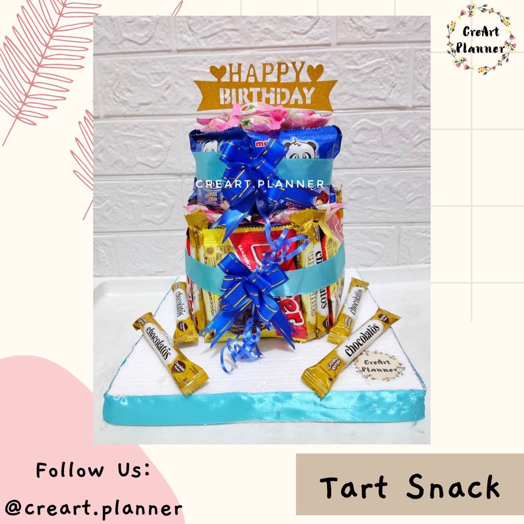 

Kue Ultah Snack.Kue Ulang Tahun.Birthday Cake.Snack Tart.Kado Ultah 7