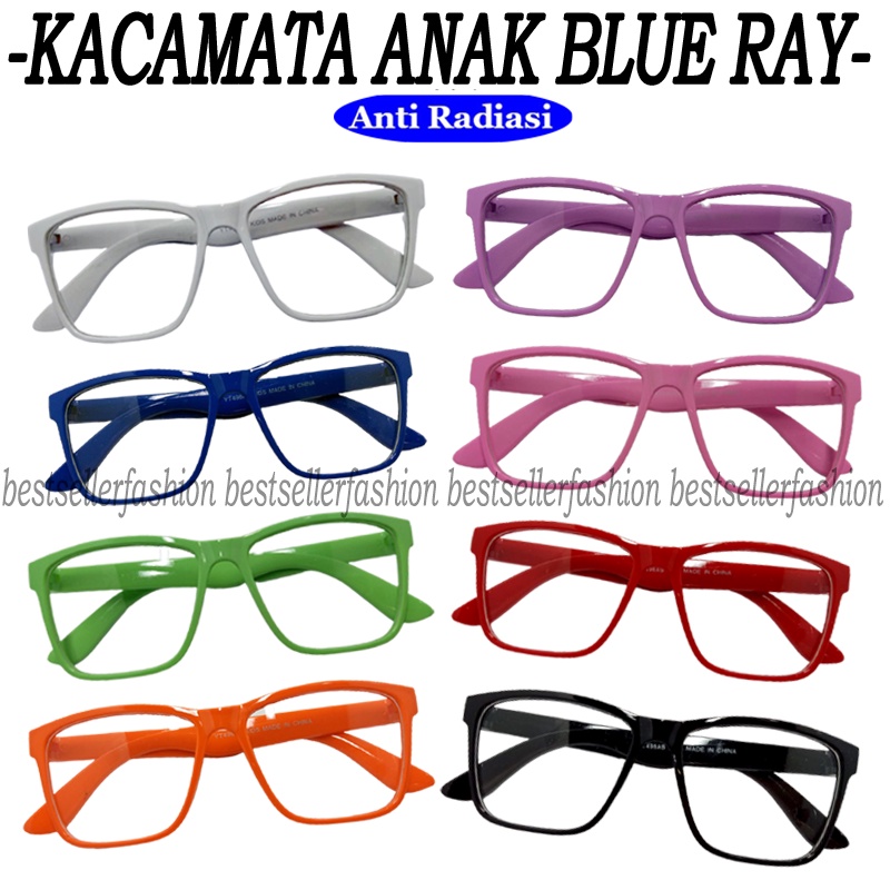 Kacamata Anak Anti Radiasi Blue Ray (Design Korea) Laki-laki &amp; Perempuan Kacamata Komputer hp Kaca mata Lensa Blue light Blocking