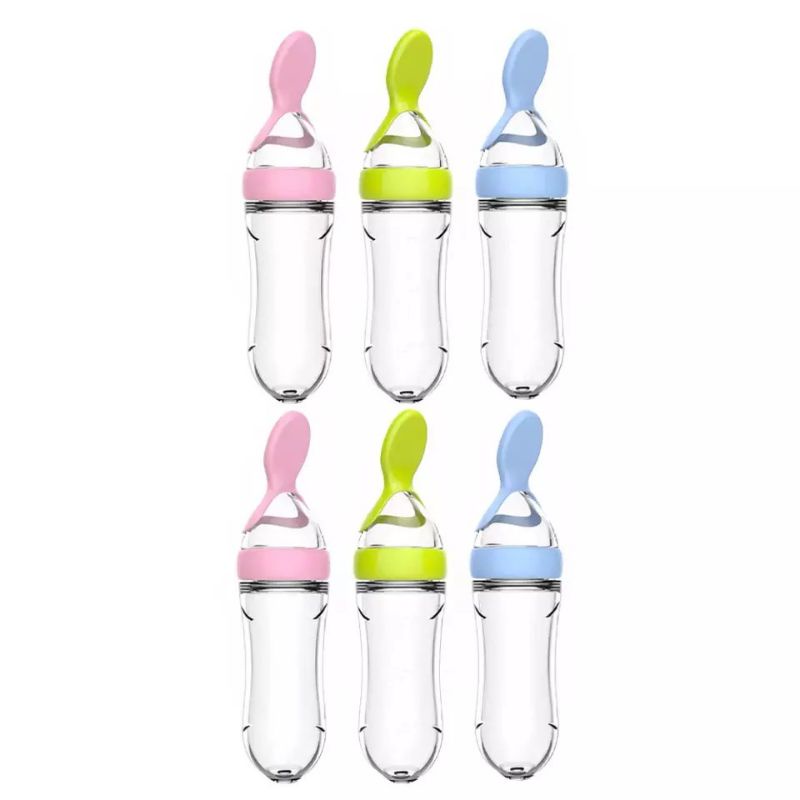 (LGS) READY SEMUA WARNA Sendok Makan Bayi MPASI Botol Sendok MPASI Boto silicone Baby Feeding Bottle Spoon SENDOK BOTOL