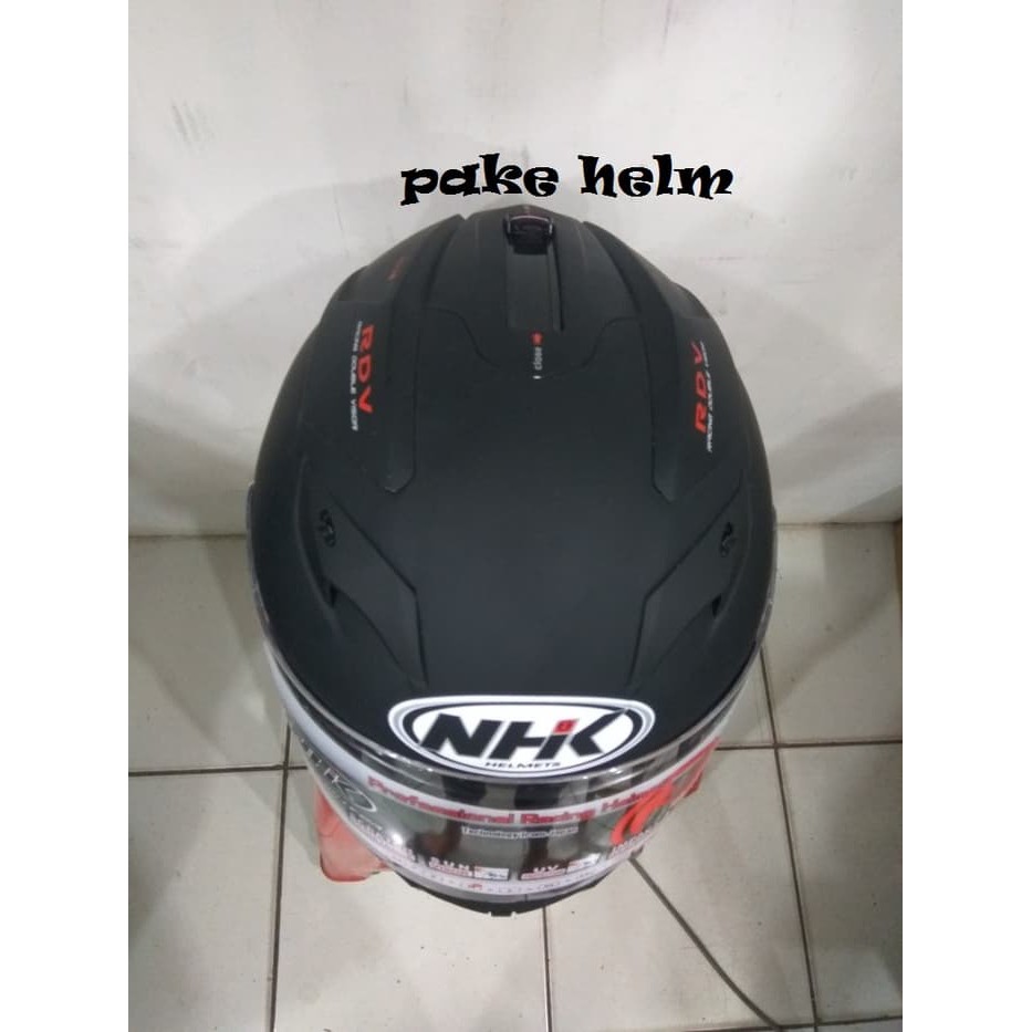 HELM NHK GP 1000 SOLID HITAM DOFF GP1000 FULL FACE
