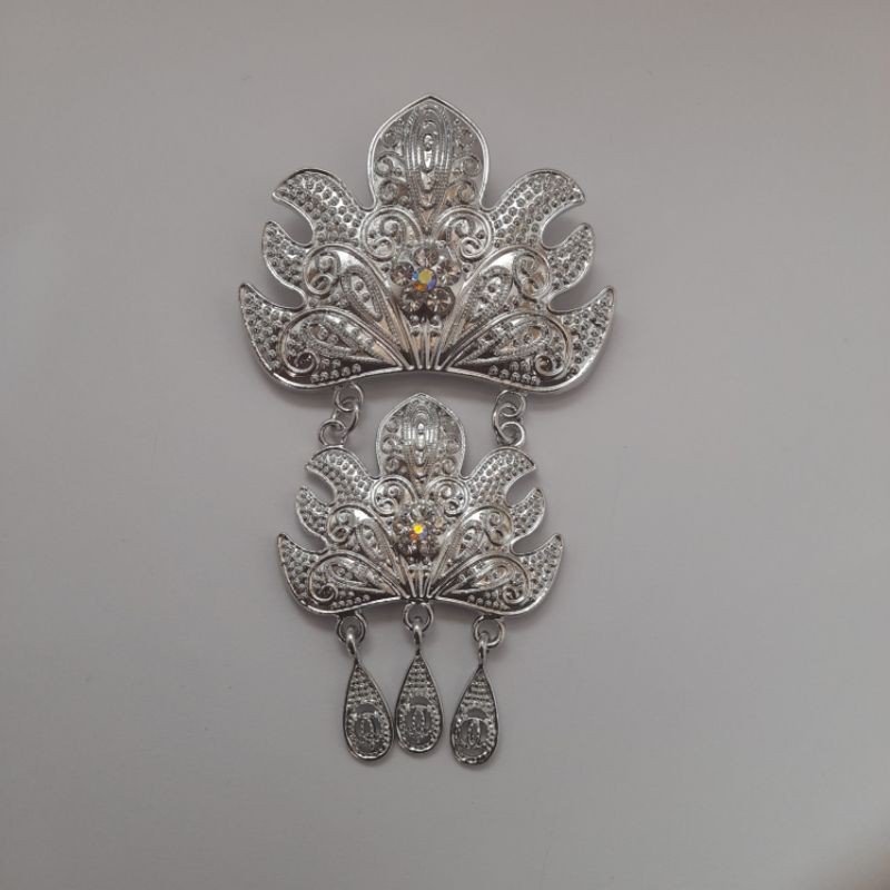 Bros kebaya bros kutubaru bros etnik bros murah-Silver