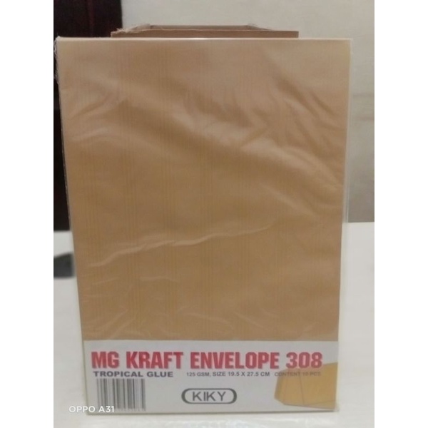 

KIKY amplop coklat murah 308 tropical glue 125 gsm