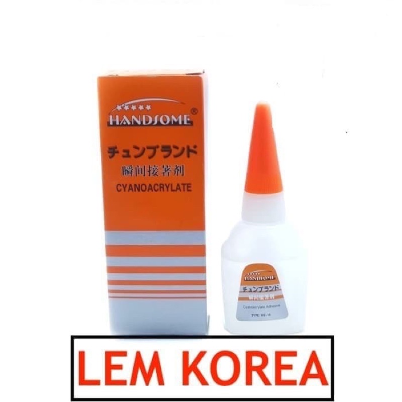 

Lem Korea Handsome HS-10 Lem serbaguna Lem kayu / Lem cair / lem keramik / lem kulit / lem logam