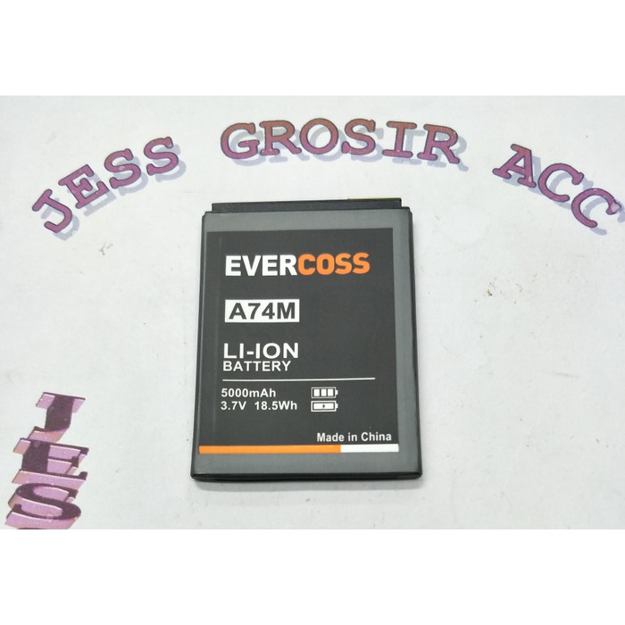 Baterai Battery EVERCROSS EVERCOSS CROSS A74M Winner T2 Double Power - Hitam