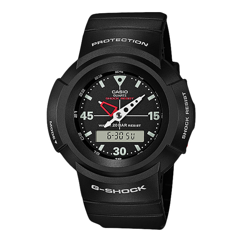 Jual Jam Tangan Pria Casio G-Shock Standard AW-500E-1EDR Digital Analog Dial Black Resin Strap Indonesia|Shopee Indonesia