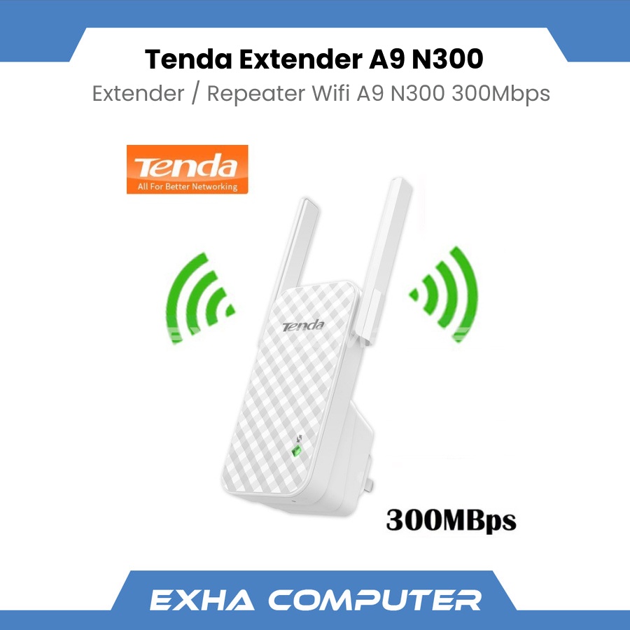 Tenda A9 Wireless N300 Universal Wifi Range Extender/ Wifi Reapeter