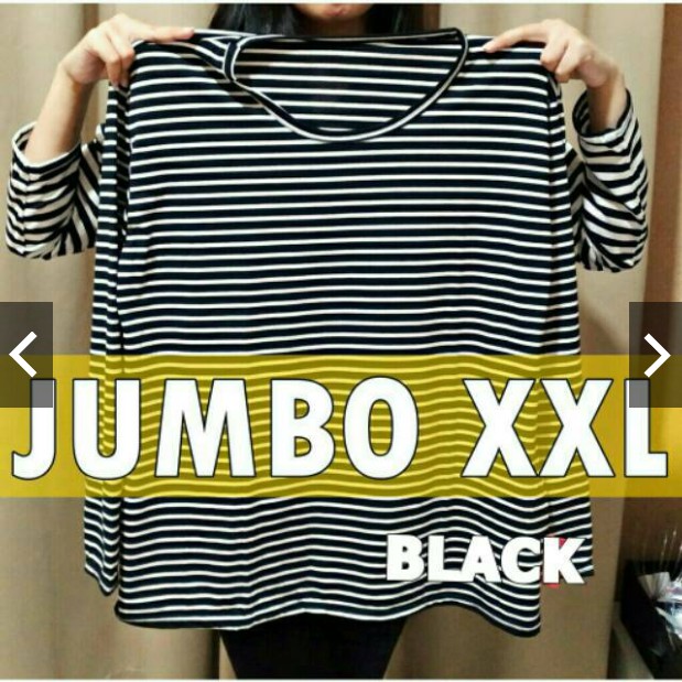 VS -  KAOS PANJANG SALUR STEVY L,XL,XXL  JUMBO TERMURAH / STEVI / STEVIA TOP  ADEM TSHIRT