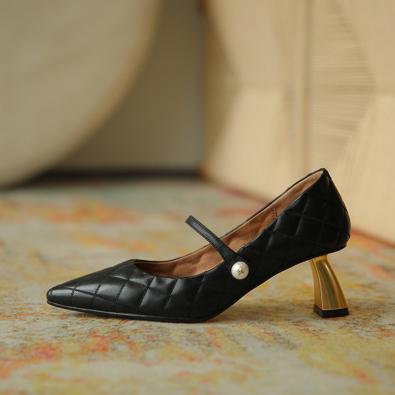 RYS - Gilded Harp Sepatu Heels Wanita Fashion Kantor / Casual - Ori Import