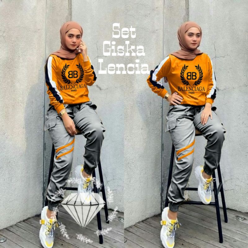 BOS SET GISKA LENCIA JUMBO PREMIUM BABYTERRY (BIGSIZE)