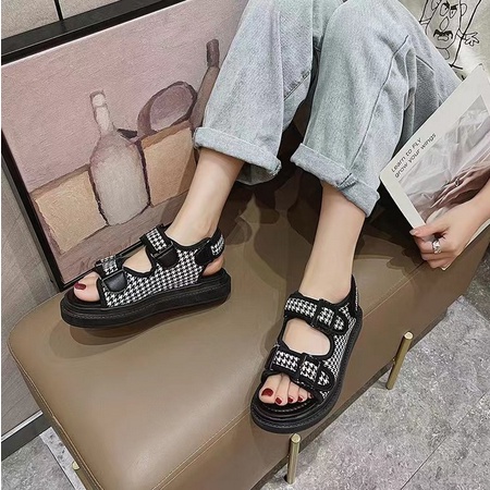 flt-1230 sandal flat wanita import fashion sandal slip on cantik terkiniian terlaris best selleraid 0321 fashion wanitaa terbaikk