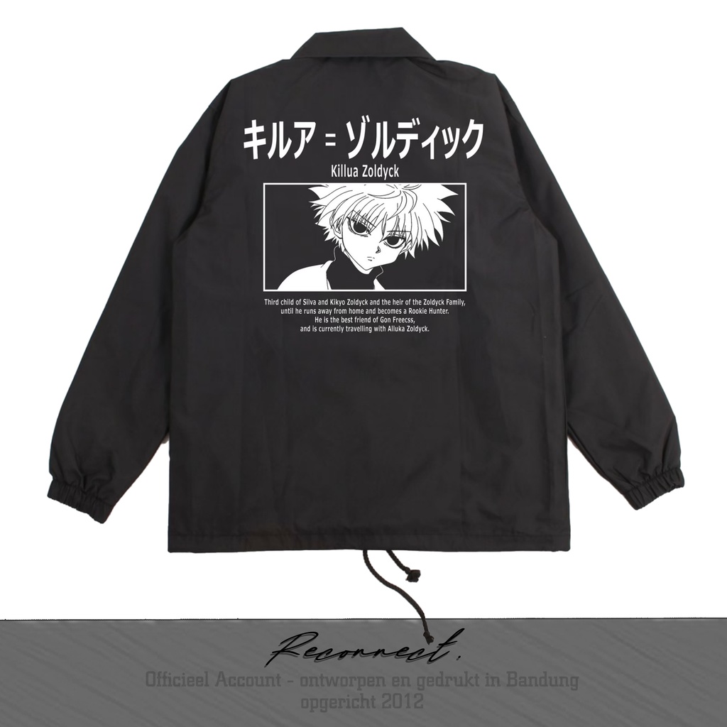 Reconnect Coach Jacket Hunter × Hunter Killua Zoldyck - Unisex