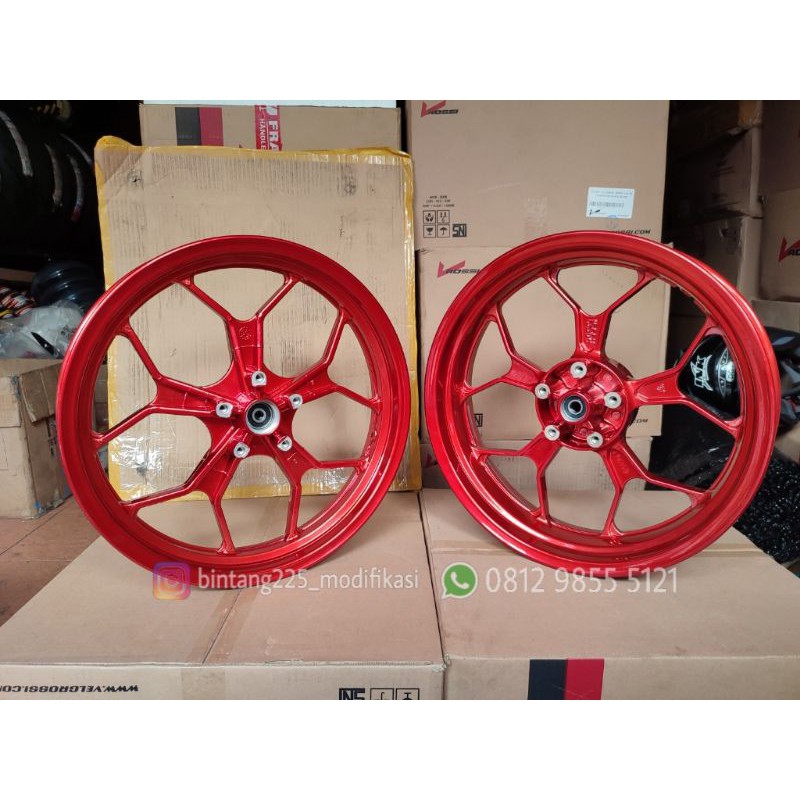 Velg vrossi new vixion red Candy , velg vixion lebar red candy