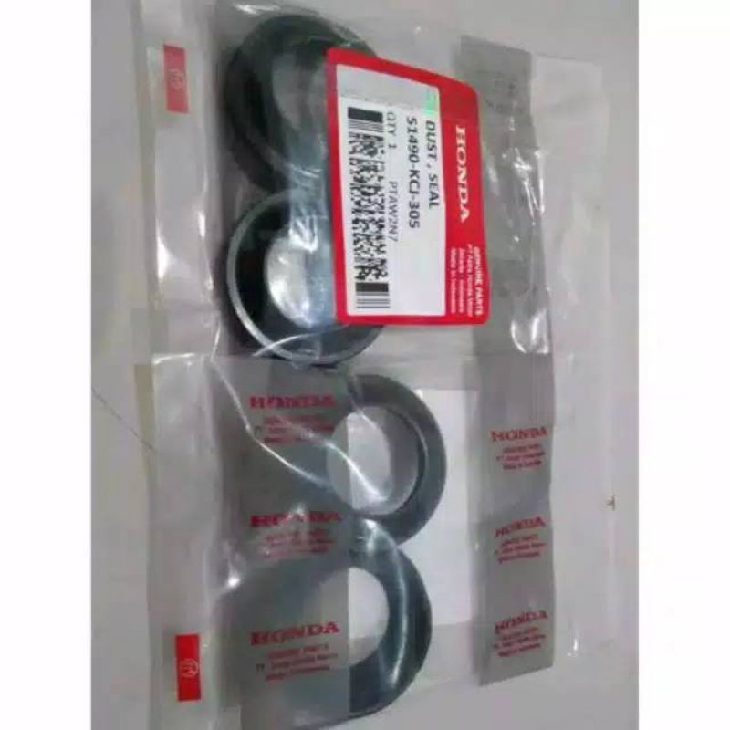 Seal Sil Dust Karet Tutup Abu Shock Breaker Depan HONDA Tiger Verza Megapro GL Pro 100 125 CB 150 Sepasang 2pc (KC5)