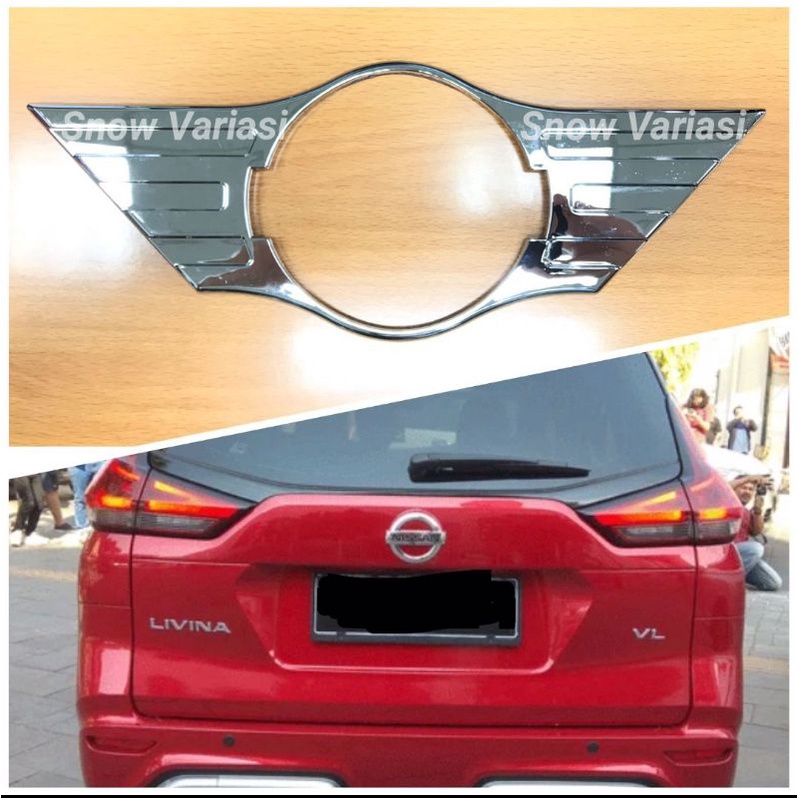 Garnish Logo belakang Rear logo cover chrome all new livina 2019 2021 up jsl