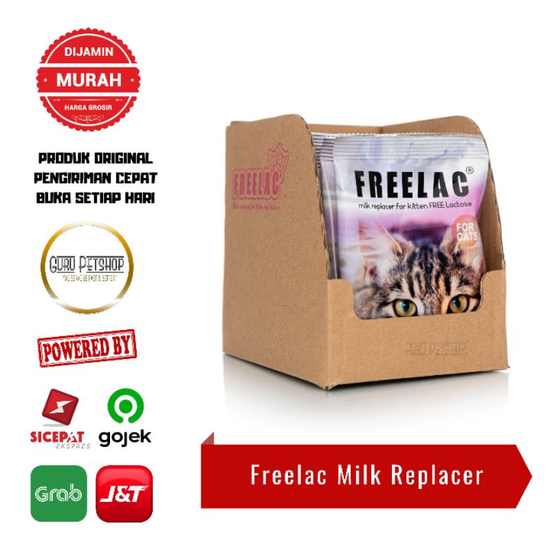 Susu Kucing Freelac Sachet 35gr Free Lactose / Susu Anak Kucing Kitten Bebas Lactosa Anti Alergi