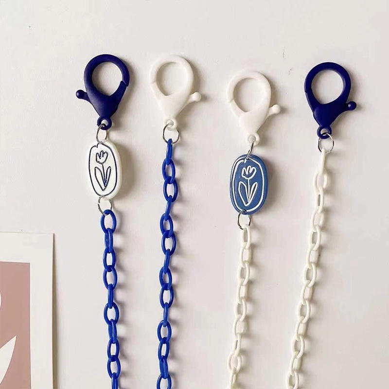 Baru Korea Masker Lanyard Bunga Kecil Masker Lanyard Kreatif Anti Loss Acrylic Kacamata Rantai