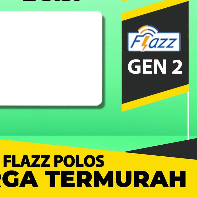 ❊ Kartu FLAZZ BCA UV PRINT TINTA PUTIH / FLAZZ POLOS GEN 2 POLOSAN - 2 SISI ➻