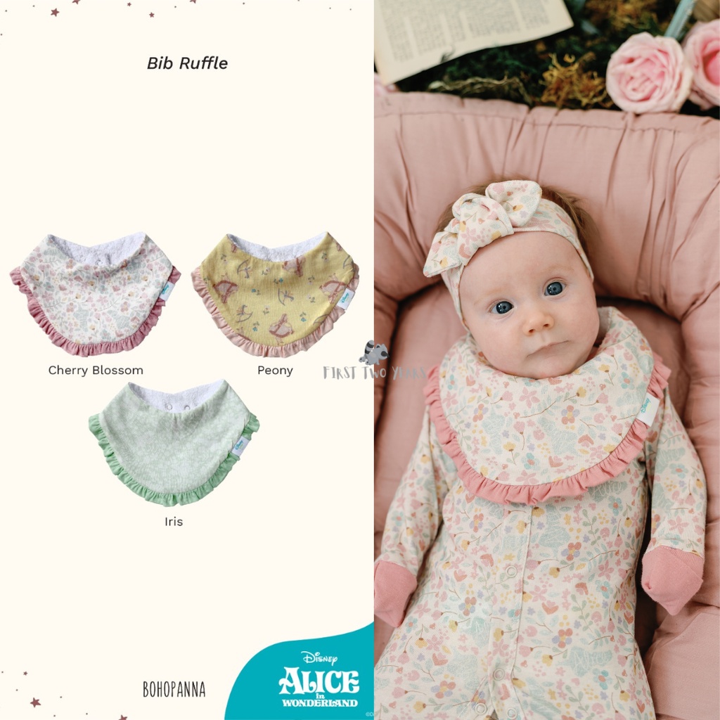 Bohopanna - Bib &amp; Bib Ruffle Disney Series / Celemek Makan Bayi