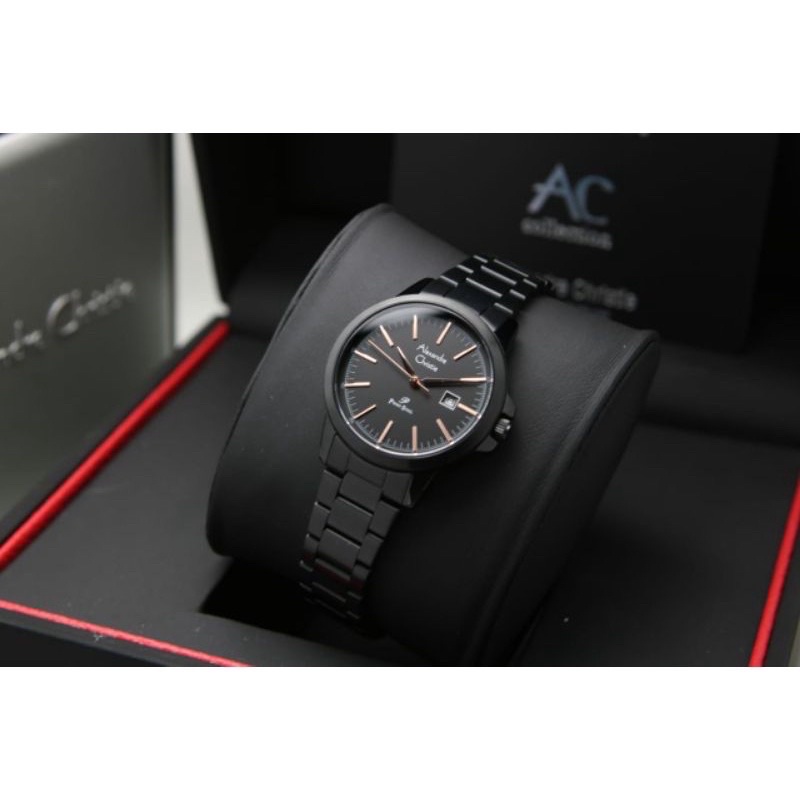 ALEXANDRE CHRISTIE AC 1008 JAM WANITA ORIGINAL GARANSI RESMI 1TAHUN-black list rosegold