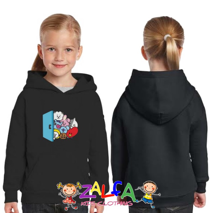 JAKET HOODIE SWEATER ANAK BTS BT21 KARATER 03 BY ZALFA KIDS