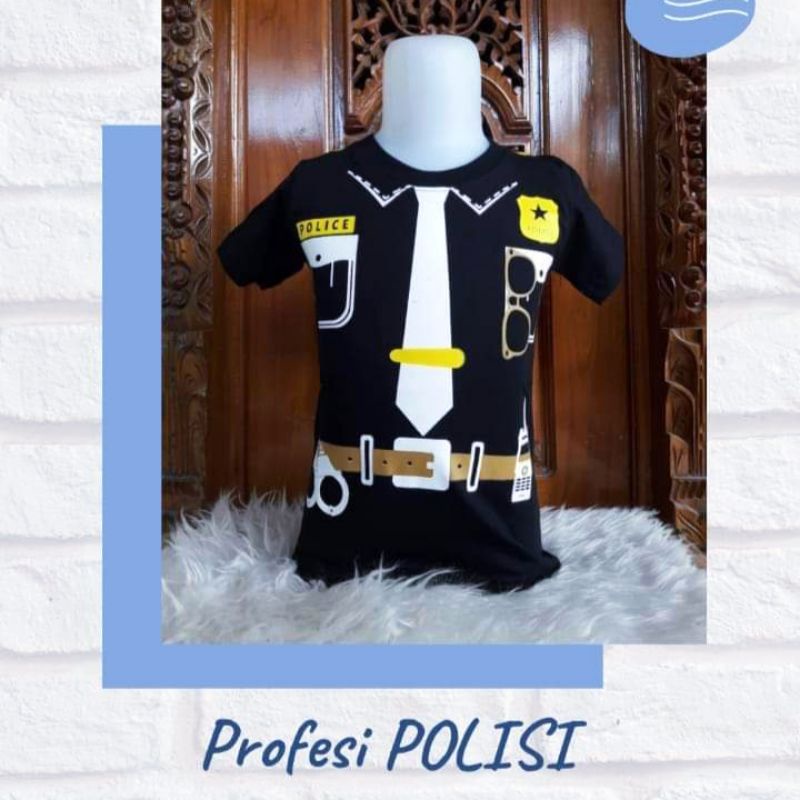 kaos profesi / polisi / pelaut / fotografer / kaos anak laki laki