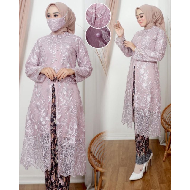 TUNIK FATIMAH | BAHAN TULLE BORDIR PREMIUM | By Ferry Menna