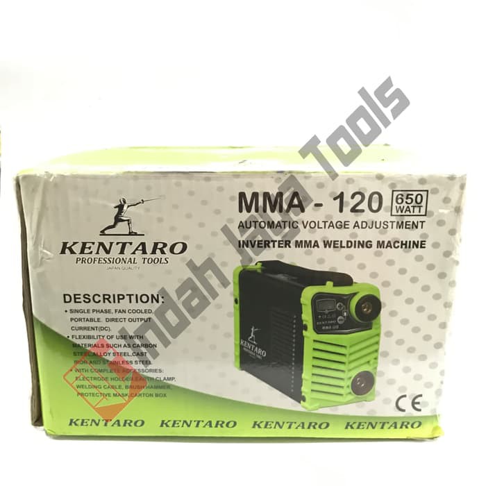 Mesin Travo Las KENTARO 120 A 650 Watt Listrik Mini Inverter Trafo