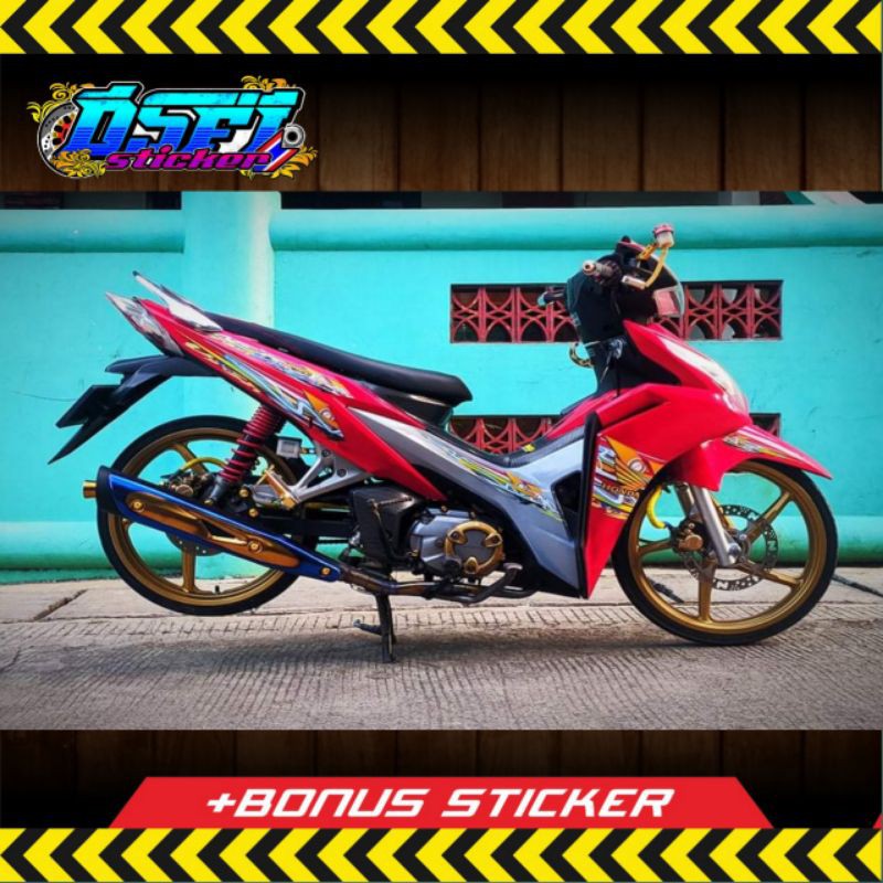 Striping transparan honda blade 125 FI hollogram