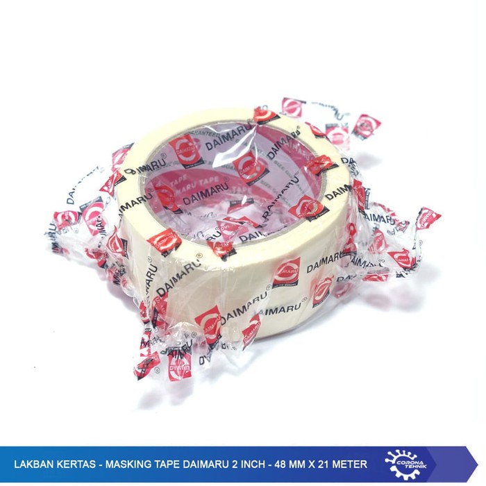 Masking Tape Daimaru 2 Inch - 48 mm x 21 Meter - Lakban Kertas