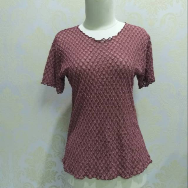 Baju import merah bata