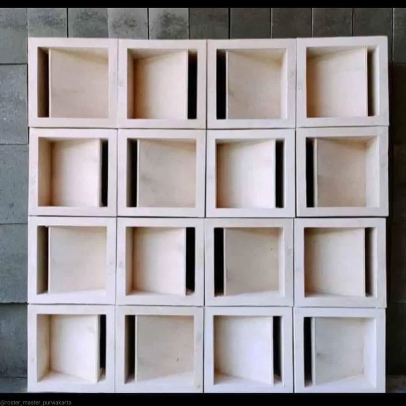 roster beton minimalis putih / loster minimalis / pagar minimalis