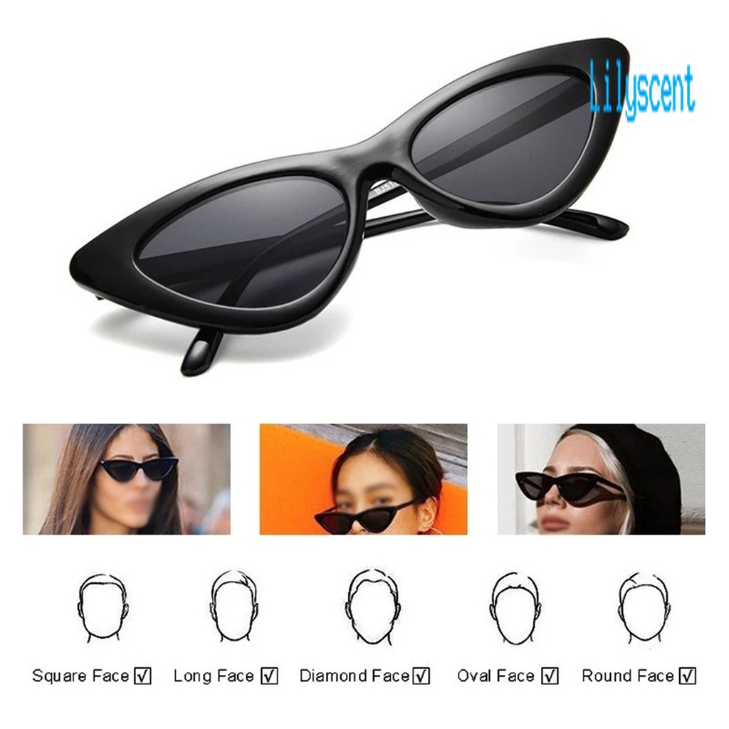 Kacamata Hitam Wanita Model Cat Eye Bahan Plastik Untuk Musim Panas