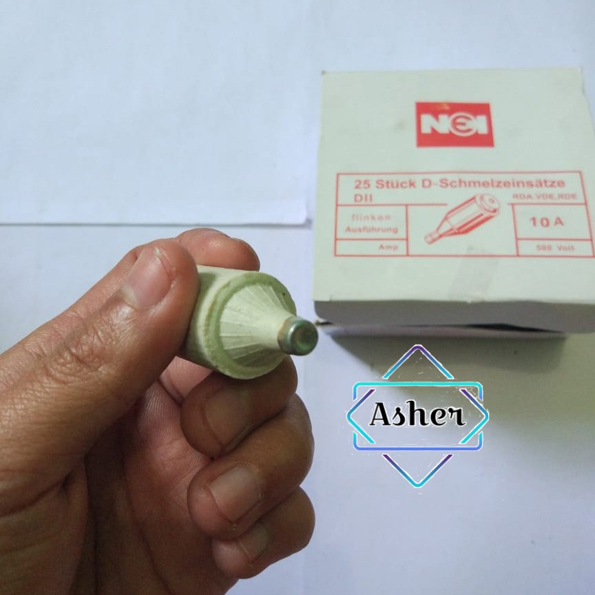 KAP DAN SEKRING BATU FUSE BOX SIKRING KERAMIC 10A SEKERING LISTRIK RUMAH FUSEBOX JADUL LAMA BAGUS