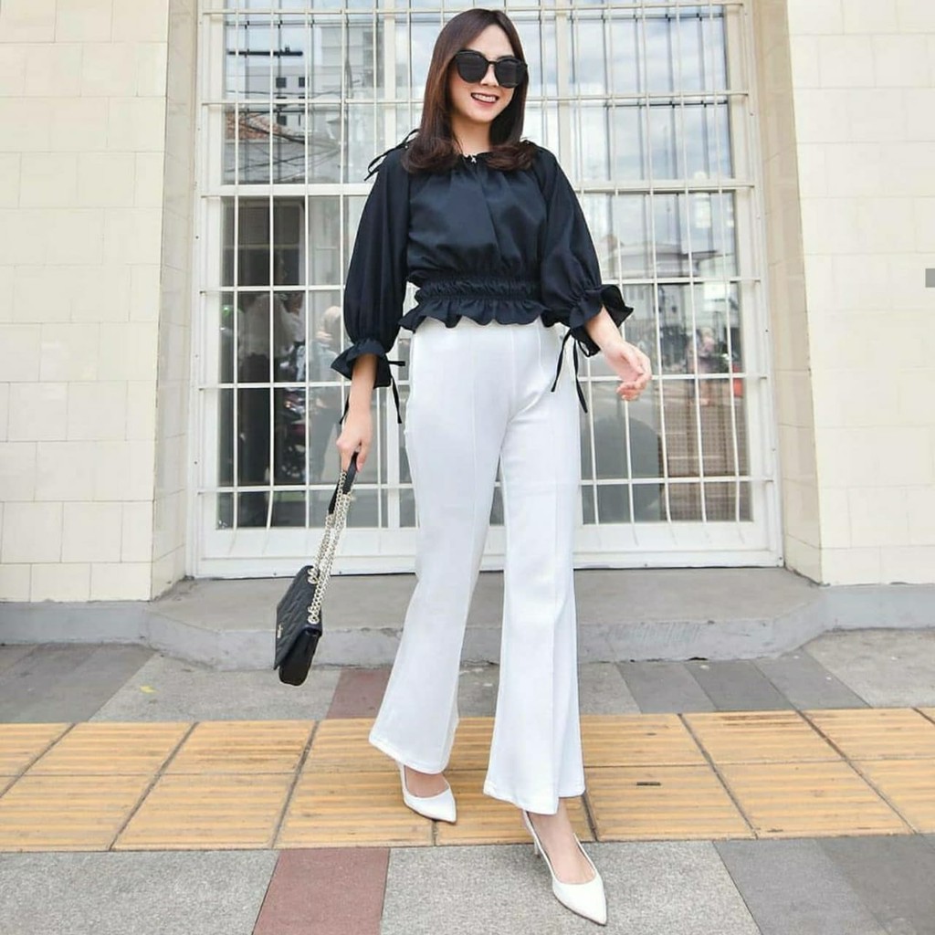 Celana Cutbray Palazzo Wanita / Bawahan Highwaist / Casual Cutbray / Office Pants