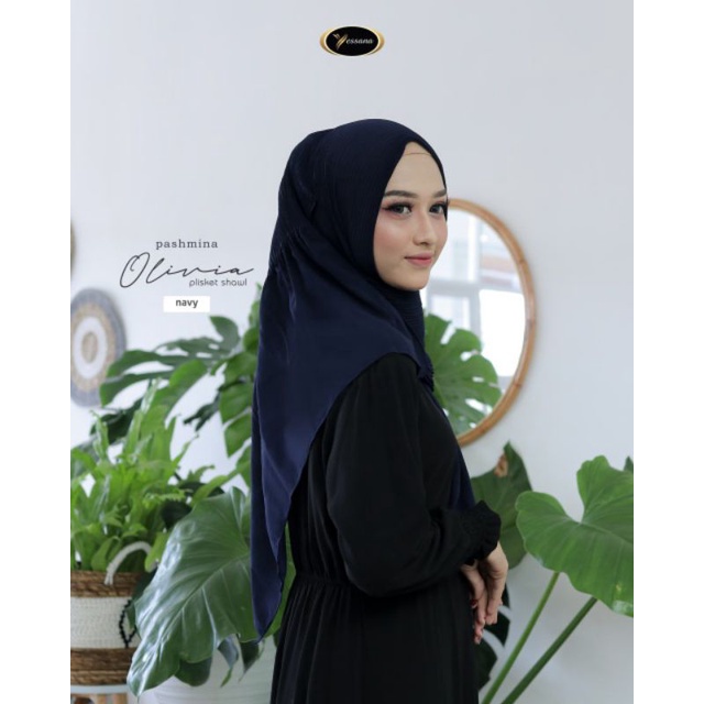 Pashmina Plisket Premium cerutybabydoll Olivia ori yessana hijab