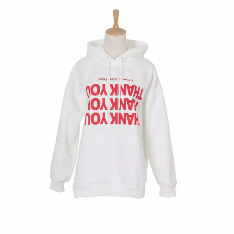 Jaket Hoodie Pullover THANKYOU Fashion IU Li Zhien OVERSIZE BigSize Kemenangan Li Shengxian Wu Yifan