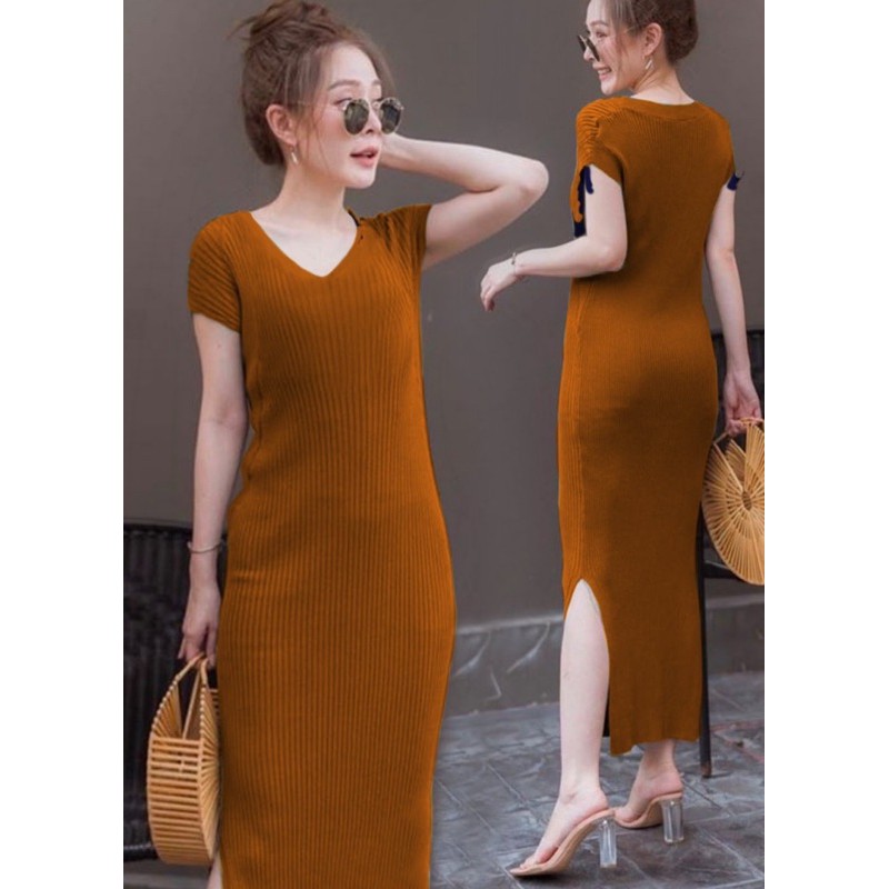 DRESS PANJANG WANITA CASUAL KASUAL LEXY FASHION CEWEK KEKINIAN