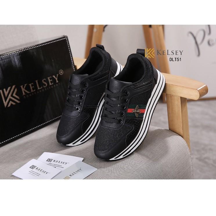 Ready KELSEY ORIGINAL SEPATU WEDGES KELSEY WEDGES TALI WANITA  CASUAL  DLT51