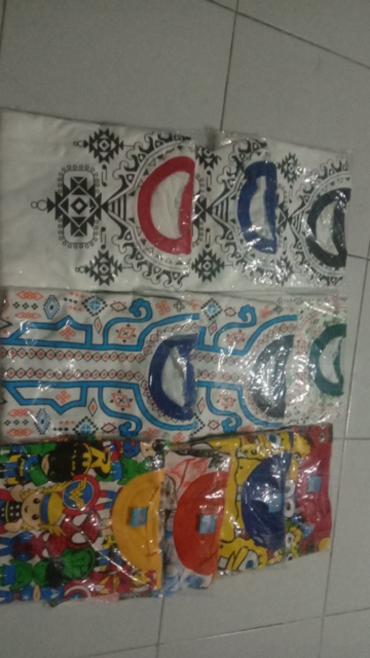 Setelan Anak Laki Laki Usia 6-24 Bulan Batik Koko Lis Oren