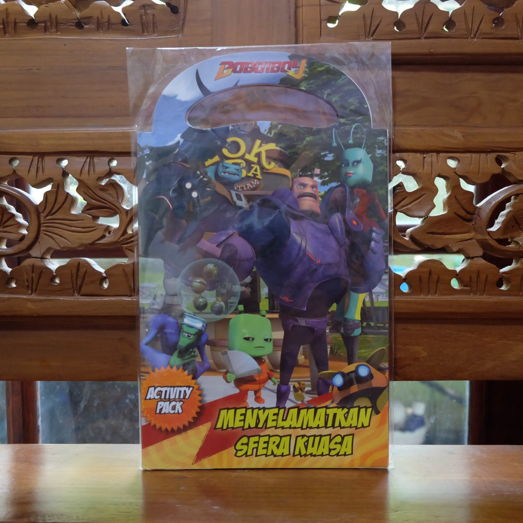 BOBOIBOY ACTIVITY PACK - Buku Aktivitas Anak Boboioy Menyelamatkan Sfera Kuasa Stiker Menghitung