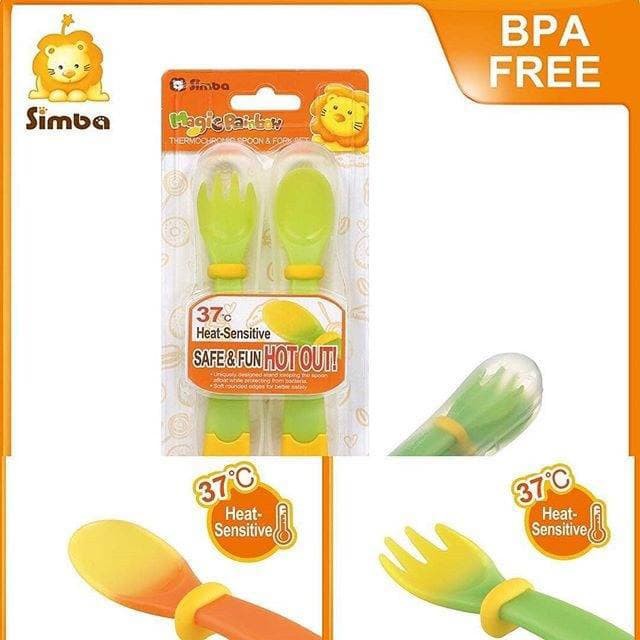 SIMBA MAGIC RAINBOW SPOON &amp; FORK SET