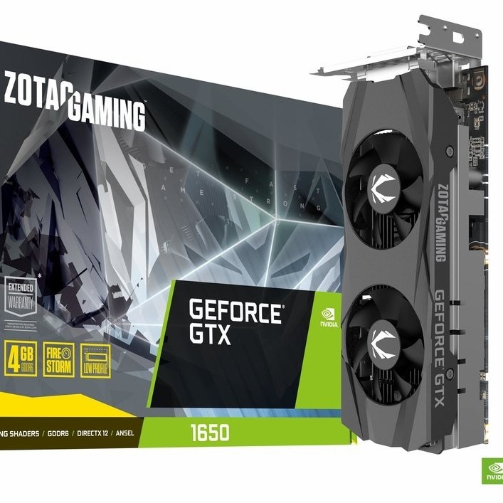 ZOTAC GTX 1650 GTX1650 4Gb GDDR6 128-Bit LP Low Profile